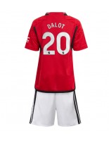 Manchester United Diogo Dalot #20 Kotipaita Lasten 2023-24 Lyhythihainen (+ shortsit)